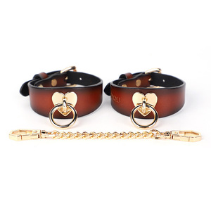 Menottes en cuir réglables et manchettes de jambe jouet sexuel BDSM pour femmes adultes jeu jeu cheville manilles - Product Image 2