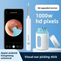 Direct-Ship Battery-Powered Visible Ear Pick Set Magnifier Ear-Cleaning Tool Kit X3+Plus Model ABSPC Pearlescent Paint China