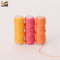 Ramah Lingkungan Polyester Berikat Kulit Lilin Benang 0.8Mm Putaran Wax Thread Set untuk Membuat Gelang