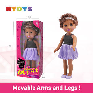 Gerçekçi 14 inç kız bebek vinil moda kız Lady yetişkin koleksiyonu için afrika bebek hediye - Product Image 4