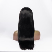 Perruque en cheveux humains bruts de haute qualité, très vendue, 100% cheveux humains, fabriquée à la machine, lisse, en U, pour femmes noires