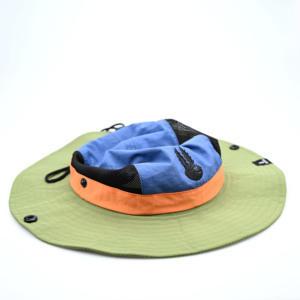 Prix usine été doux et léger extérieur crème solaire pêcheur casquettes unisexe Nylon seau chapeaux avec ficelle pour voyage - Product Image 5