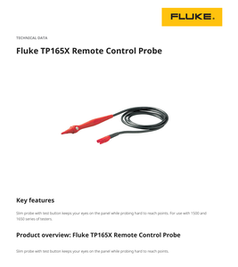 Sonde fine télécommandée TP165X avec garantie d'un an, fabriquée à Shanghai, Chine - Product Image 5