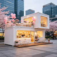 Contenedor Modular Moderno y Transpirable de Doble Capa para Uso en Exteriores en Cafeterías, Bares, Centros Comerciales y Apartamentos
