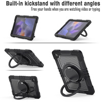 İngiltere'de Çok Satan Yüksek Kaliteli Sağlam Döner Destek Sistemli Eğitim ve İş Kullanımı İçin Samsung Tab A9+/Tab A11+ 11 inç Tablet Kılıfı