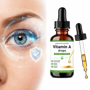 Complément de Grade Fortifiant pour la Santé Oculaire, Gouttes Liquides de Vitamine A, Huile Liquide Végétalienne de Vitamines A, D, K, E 200 UI, Aliment - Product Image 1