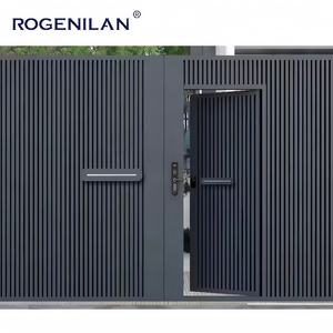 自動無軌道片持ち式スイングアルミゲートシステム、耐久性のある5年保証、別荘、中庭、学校、商業用フェンス向け - Product Image 5