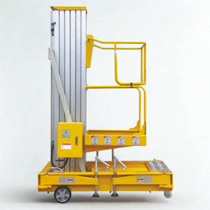 <b>Aluminum</b> Alloy Aerial <b>Work</b> <b>Platform</b> Single Mast Vertical Lift for Warehouse Maintenance and Construction Sites - Product Image 3