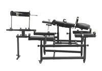 Chaise Gynécologique Multifonctionnelle SM pour Plaisir Sexuel et Réglage du Climax, Cadre de Contrainte K9, Équipement de Bondage
