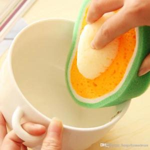 Lavaggio Piatto Ciotola <span class=keywords><strong>Strumenti</strong></span> di Spugna Molle Sveglio di Figura della Frutta Spugna Per heavy duty cucina - Product Image 3
