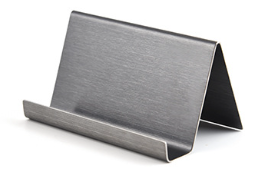 High-End Edelstahl Visitenkarte halter Ständer 4 Farbe Desktop Tisch Organizer <span class=keywords><strong>Business</strong></span> Display Rack Blech bearbeitung - Product Image 3