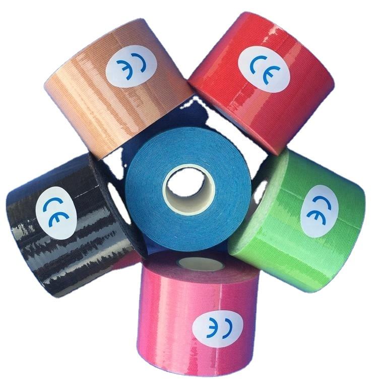 2025 Free Sample Sports Athlete Golf Tennis Colour Kinesiology Sports Tape