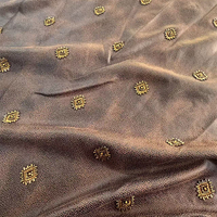 Tissu en daim avec broderie de perles tubulaires lourdes, nouvelle collection automne-hiver, en stock, vente en gros, vestes, manteaux, sacs à main, coussins
