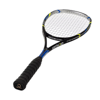 Raquette de squash personnalisée entièrement en fibre de carbone légère 130g 76 pouces carrés 14x18 motif de cordage tête lourde