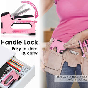 <span class=keywords><strong>Agrafeuse</strong></span> à clous 6-en-1 OEM <span class=keywords><strong>pour</strong></span> tapisserie, cloueuse manuelle avec extracteur d'agrafes <span class=keywords><strong>pour</strong></span> bois, artisanat, tissu, câble, mur, décoration - Product Image 5