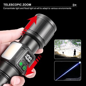 Torcia LED COB 30W 2000LM IP65 con Zoom Telescopico, Interruttore a Pressione, Ricaricabile USB-C, 9 Modalità, Portata 800-1200M per Esterni - Product Image 2