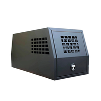 Boîte de chien ute de camion en aluminium noir personnalisé