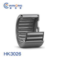 Roulement à aiguilles à cage tirée WNS fabriqué en usine HK3026 de haute qualité, grade P6, 30*37*26mm, roulement à rouleaux RS 2RS à huile pour l'ingénierie