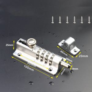 Serrure à combinaison en métal antivol pour porte de maison, abri, clôture, garage, porte en bois - Product Image 6