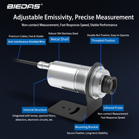 PIROMETER INFRARED INDUSTRI BIEDAS BYD-D30180A 300~1800 Derajat Celcius Presisi Tinggi dengan Emisivitas yang Dapat Disesuaikan untuk Suhu Tinggi