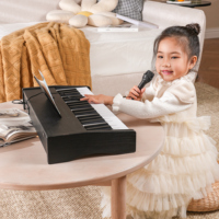 MY MUSIC MY-377 Portable Digital Piano Keyboard Instrument 37 Keys Mini Wooden Electric Organ