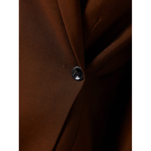 Áo <span class=keywords><strong>blazer</strong></span> nữ có thể tùy chỉnh với một nút đệm vai & Áo khoác lót xây dựng rắn - Product Image 4