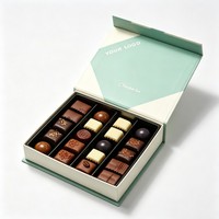 Boîte à chocolat en carton écologique, personnalisée, pour biscuits, bonbons, emballage cadeau