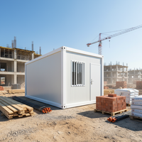 Rumah Kontainer Modular Portabel 20Ft, Rumah Kecil Prefabrikasi Baja, Kabin Kemah Luar Ruangan, Rumah Kontainer Bongkar Pasang
