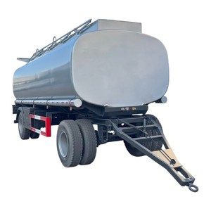 Remolque Cisterna de Combustible de 2 Ejes en Venta, Remolque Cisterna de 10M3 15M3 para Transporte de Productos Peligrosos Inflamables - Product Image 1