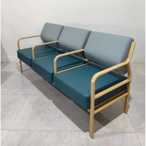 Sillas de espera Ke Ming, fila de tres asientos con reposabrazos para vestíbulos de hospitales y áreas públicas - Product Image 2