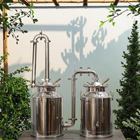 Professionnel 30L 50L Distillateur d'Huiles Essentielles en Acier Inoxydable Équipement de Distillation à Vapeur pour Lavande, Menthe Poivrée, Rose