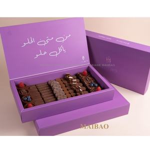 Nuevo diseño de impresión Cajas Para <span class=keywords><strong>Bombones</strong></span> Chocolates Galletas Dulces 300 Gsm caja de papel embalaje caja de regalo de Chocolate caja de papel - Product Image 1