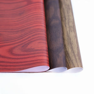 جلد صناعي مخصص صديق للبيئة بألوان كاملة ونقش خشبي، مقاوم للخدش والتآكل مع ظهر من الألياف الدقيقة للتنجيد - Product Image 2