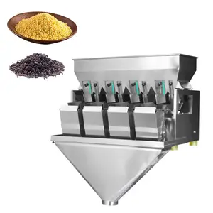 4 head linear weigher Coffee bean seeds rice Weigher Packaging Machine Multihead Linear Combination Weigher