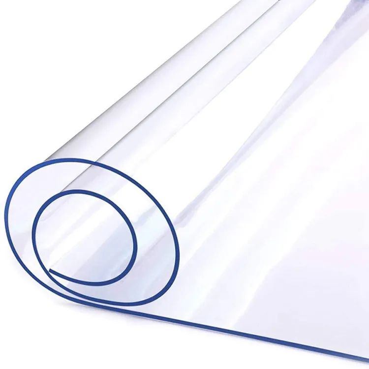 مستطيل PVC واضح لينة الزجاج تصميم 2.0 مللي متر زيت مقاوم للماء برهان صديقة للبيئة المنزلية شقة مفرش المائدة غطاء الطاولة