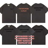 T-shirt personnalisé pour homme, design tendance, manches courtes, logo personnalisé, couleur unie, 100% coton, coupe ample, nouvelle collection printemps