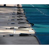 Fabricant chinois résistant aux UV hiver PVC bâche matériel maille piscine couverture Piscina Bache Piscine