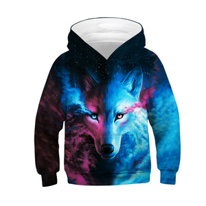 <span class=keywords><strong>Felpa</strong></span> Casual Giovanile Evertop con Logo Personalizzato, Stampa 3D <span class=keywords><strong>Lupo</strong></span> Arrabbiato, <span class=keywords><strong>Felpa</strong></span> con Cappuccio in 100% Poliestere Lavorato a Maglia - Product Image 1