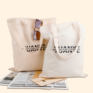 Customized Eco-Friendly Cotton Canvas <b>Tote</b> <b>Bag</b> with <b>Zipper</b> Closure and Custom Size Reusable Shoulder <b>Bag</b> for Daily Use - Product Image 6