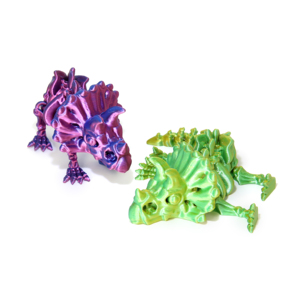 Figura articulada de esqueleto de Triceratops impresa en 3D con articulación de cuerno, juguete de escritorio flexible para destensar el estrés, regalo, producto superventas transfronterizo, para mayores de 7 años - Product Image 6