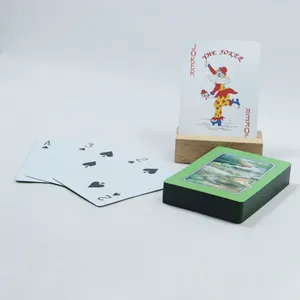 Party Games Custom Printed 3d Dinosaur Motif Poker Deck Graphic Adult Game Card 3d Effect Plastic Playing Cards Entertainment Game Cards