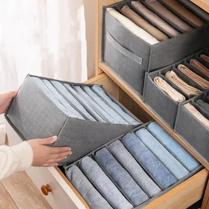 Vliesstoff Kleidung Veranstalter Schrank Lagerung Unterwäsche Hosen Schublade Teiler Home Storage Organizer