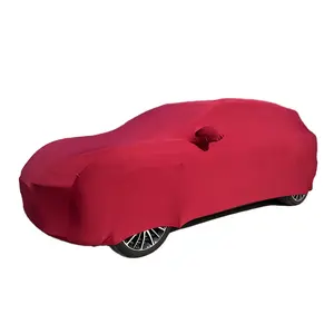 Capa de proteção para carro em tecido elástico de veludo, especialmente projetada para proteção respirável de fibra ultrafina à prova de poeira