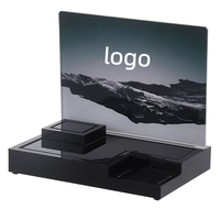 Support d'affichage lumineux en acrylique personnalisable pour la publicité sur le comptoir de produits de soin de la peau, de maquillage et de parfums dans les grands magasins