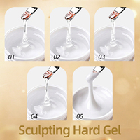 Gel de modelage transparent et flexible pour ongles, OEM/ODM, pour techniciens en ongles, commande en gros personnalisée