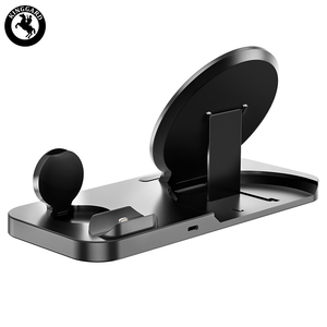 Table de chevet intelligente avec station de recharge sans fil <span class=keywords><strong>pour</strong></span> base de montre écouteur et stylo chargeur rapide sans fil 4 en 1 portable - Product Image 3