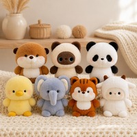 Collection de mini animaux en peluche doux et confortables pour le bureau, la chambre d'enfant et comme cadeau réconfortant, série d'animaux en peluche aux designs variés