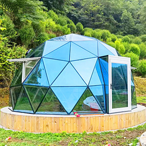 Tienda de cúpula de cristal Ecoturismo Tienda de lujo de inmersión natural para invierno al aire libre Nieve calentada - Product Image 6