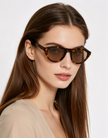 Lunettes de soleil rétro œil de chat, protection UV400, durables, transparentes, confortables, monture intégrale, tendance, unisexe, plusieurs options