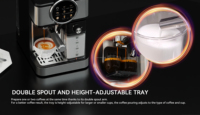 Machine à café expresso électrique programmable professionnelle OEM, fabriquée en Italie, pour usage domestique, avec mousseur à lait automatique à froid